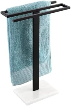 KES Hand Towel Stand With Marble Base, S-Shape Towel Rack Free Standing Hand Towel Holder For Bathroom Countertop SUS304 Stainless Steel Brushed Finish, BTH223-2 -GENERIC Shop 41jhJnUPocL. AC