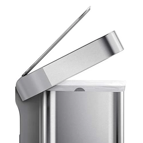 Simplehuman 45 Liter / 12 Gallon Rectangular Hands-Free Kitchen Step Trash Can With Soft-Close Lid, Brushed Stainless Steel 4 Simplehuman 45 Liter / 12 Gallon Rectangular Hands-Free Kitchen Step Trash Can With Soft-Close Lid, Brushed Stainless Steel - Image 4