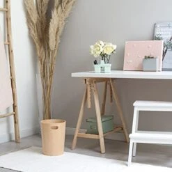 Kazai. Real Wood Waste Paper Bin Börje | Modern Wooden Paper Basket For Office, Kids' Room, Bedroom And More | 9 Liters | Birch -GENERIC Shop 41kIIebxhdL