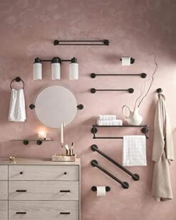 Moen DN0718BL Iso Collection 18-Inch Single -Towel Bar, Matte Black -GENERIC Shop 41kKFaJNGhL