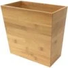 Bamboo Waste Basket | Waste Basket For Bathroom | Waste Basket For Office | Great Office Trash Cans For Near Desk | Bathroom Trash Can | Bedroom Trash Can | Trash Can Small Wastebasket Bamboo Decor (1, 10,6" X 5.75" X 10")