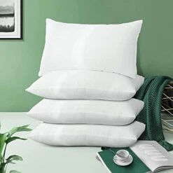 Acanva Square Premium Throw Pillow Inserts With Microfiber Filled, Lumbar Support Decorative Stuffer For Sofa Bed Couch & Chairs, 16x16 Inch(4 Count), White -GENERIC Shop 41kz2aJvVUL. AC 1