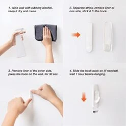 JELLYSUB 20 Hooks+40 Strips, Small Wire Toggle Hooks Value Pack, Organize Damage-Free Utility Hooks, Hanging Hooks Heavy Duty With Adhesive Strips, No Tools Wall Hooks For Hanging -GENERIC Shop 41kz42NaewL