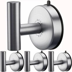 DGYB Large Suction Cup Hooks For Shower Set Of 2 Black Towel Hooks For Bathrooms Waterproof Stainless Steel Suction Shower Hooks For Inside Shower 15 Lb Removable Wall Hooks For Hanging Heavy Duty -GENERIC Shop 41lDXsiICJL. AC