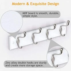 AMADA HOMEFURNISHING Coat Rack Wall Mount 2 Pack, Coat Hooks Wall Hooks Coat Hangers For Wall, Hat Racks Hooks For Hanging Coats Wall Mounted, White -GENERIC Shop 41lGCjKNYhS