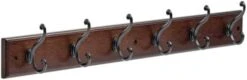 LIBERTY 165541 Wall Mounted Coat Rack With 6 Decorative Hooks, 27 Inch, Soft Iron And Cocoa -GENERIC Shop 41lRlco7ML. AC