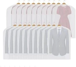 Kntiwiwo Garment Bags Dress Bag For Storage 60 Inches Dust-Proof Suit Protector Cover Bag With Zipper For Long Dresses, Suit, Coat Closet Clothes Storage, Set Of 12 -GENERIC Shop 41lXrrYRLL. AC
