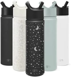 Simple Modern Water Bottle With Straw Lid Vacuum Insulated Stainless Steel Metal Thermos Bottles | Reusable Leak Proof BPA-Free Flask For Gym, Travel, Sports | Summit Collection | 22oz Deep Ocean Blue -GENERIC Shop 41mW4dZTxlL. AC