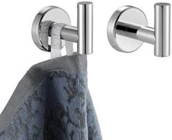 JQK Black Bathroom Towel Hook, Coat Robe Clothes Hook For Bathroom Kitchen Garage Wall Mounted (2 Pack), 304 Stainless Steel Matte Black, TH100-PB-P2 -GENERIC Shop 41nmkEKoDHL. AC