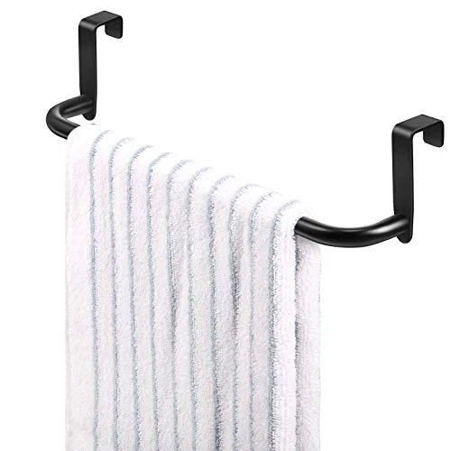 4 Pieces Metal Towel Bar Kitchen Cabinet Towel Rack Strong Steel Towel Bar Rack For Hanging On Inside Or Outside Of Doors, Home Kitchen Bathroom, Hand Towels, Dish Towels And Tea Towels (Black) 4 4 Pieces Metal Towel Bar Kitchen Cabinet Towel Rack Strong Steel Towel Bar Rack For Hanging On Inside Or Outside Of Doors, Home Kitchen Bathroom, Hand Towels, Dish Towels And Tea Towels (Black) - Image 4