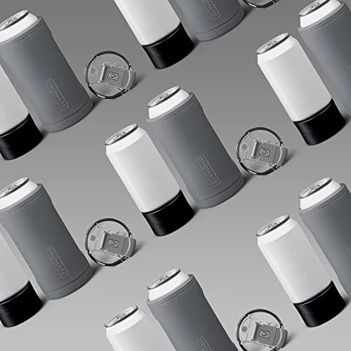 BrüMate Hopsulator Trio 3-in-1 Insulated Can Cooler For 12oz / 16oz Cans + 100% Leak Proof Tumbler With Lid | Can Coozie Insulated For Beer, Soda, And Energy Drinks (Matte Gray) 3 BrüMate Hopsulator Trio 3-in-1 Insulated Can Cooler For 12oz / 16oz Cans + 100% Leak Proof Tumbler With Lid | Can Coozie Insulated For Beer, Soda, And Energy Drinks (Matte Gray) - Image 3