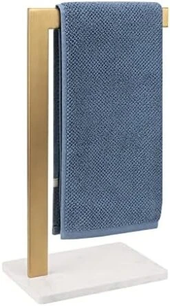 BathAce Hand Towel Holder, Hand Towel Stand For Bathroom With Marble Base, 304 Stainless Steel Stand L Shape Hand Towel Rack Free-Standing Towel Bar For Bathroom Kitchen Countertop, Brushed Nickel -GENERIC Shop 41plZTC4bpL. AC