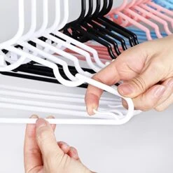 Trusir Kids Hangers 60 Pack - 11.5",Baby Clothes Hangers Plastic White Kids Children's Clothes Hangers,Infant Hangers&Toddler Hangers(White,60Pack) 20 Trusir Kids Hangers 60 Pack - 11.5",Baby Clothes Hangers Plastic White Kids Children's Clothes Hangers,Infant Hangers&Toddler Hangers(White,60Pack) -GENERIC Shop 41qLKCmZVaL