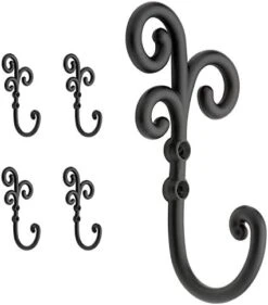 Franklin Brass Curlique Hook Wall Hooks 5-Pack, Flat Black, CURL5PK-FB-R -GENERIC Shop 41r92F0xHL. AC