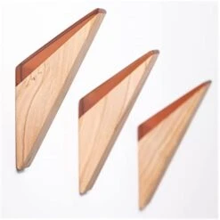 LINE+ARC The Wall Hook (Set Of 3, Amber). Solid Olive Wood & Acrylic Resin. Mid-Century Modern, Minimalist, Scandinavian, Decorative Entryway For Coat Hat Towel. Fasteners Included. 25lb Weight Limit -GENERIC Shop 41s4JyioUIL. AC