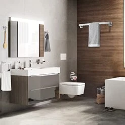 5-Piece Bathroom Hardware Accessories Set 23.6 Inch Towel Bar Towel Rack Sets Modern Towel Ring Kit Stainless Steel Wall Mounted (Brushed Nickel) -GENERIC Shop 41sOI6FtU8L