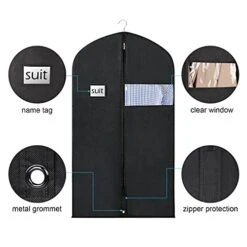 Zilink Garment Bag Suit Bags For Storage And Travel 43"/50" Suit Cover For Closet With ID Card Holder For Suit T-Shirt Coat Jacket Dresses (Set Of 5) 10 Zilink Garment Bag Suit Bags For Storage And Travel 43"/50" Suit Cover For Closet With ID Card Holder For Suit T-Shirt Coat Jacket Dresses (Set Of 5) -GENERIC Shop 41t4XtSXyfL