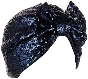 Women Muslim Turban Hat Bow Tie Sequins Bonnet Head Scarf Cap Cancer Chemo Pre Tied Headwraps Hats (Multicolor, One Size) 11 Women Muslim Turban Hat Bow Tie Sequins Bonnet Head Scarf Cap Cancer Chemo Pre Tied Headwraps Hats (Multicolor, One Size) - Image 11