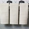 Linen Hand Towels Set Of 3 – Light Natural, 100% Pure Linen Hand Towels 14 X 24 Inch – Handcrafted From European Flax And Machine Washable