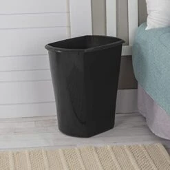 Sterilite 5.5 Gal./21 L Rectangular Wastebaskets, 5.5 Gallon, Black