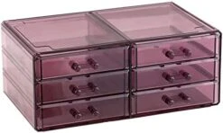 Cq Acrylic 6 Drawers Stackable Makeup Organizer Storage Drawers, Bathroom Organizers,Clear Plastic Storage Bins For Vanity,Under Sink,Kitchen Cabinets,Pantry,Home Organization And Storage -GENERIC Shop 41tuxWdarCL. AC