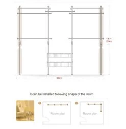 PRINCE HANGER, Deluxe 4 Tier & Shelf Clothes Rack With Curtain, Clothing Rack, Closet Organizer, Freestanding, Tension Rod, PHUS-0061, Made In Korea 11 PRINCE HANGER, Deluxe 4 Tier & Shelf Clothes Rack With Curtain, Clothing Rack, Closet Organizer, Freestanding, Tension Rod, PHUS-0061, Made In Korea -GENERIC Shop 41twH8L5qiL