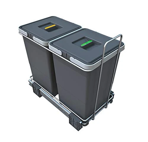 Elletipi PF01 34A2 Pull-Out Differentiated Waste Bin For Base Unit 1 Elletipi PF01 34A2 Pull-Out Differentiated Waste Bin For Base Unit