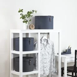 Bigso Box Of Sweden RUT Set Of 2 Storage Box, 37,5 X 37.5 X 23.5 Cm, Blue, 2 Unité(s) -GENERIC Shop 41vQn2GQvJL