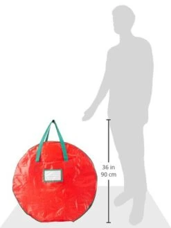 Elf Stor Red Holiday Christmas Wreath Storage Bag For 24-Inch Wreaths -GENERIC Shop 41w6RHE0doL