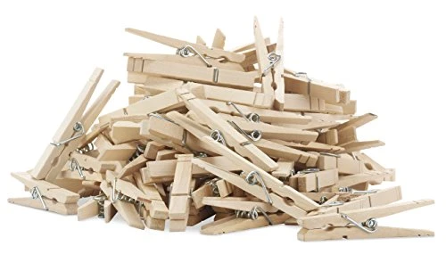 Whitmor Wood, S/100 Natural Clothespins 5 Whitmor Wood, S/100 Natural Clothespins - Image 5