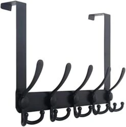 WEBI Over The Door Hook Door Hanger Hook Rack With 5 Tri Hooks For Hanging Coats, Over The Door Towel Rack Towel Hanger Door Coat Hanger Over Door Coat Rack For Bathroom,Behind Back Of Door,White -GENERIC Shop 41xFaDlrH7L. AC