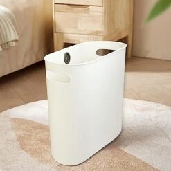 Zaaqii 2.2 Gallon Small Slim White Plastic Trash Can Narrow Covered Garbage Bin For Bathroom Laundry Home Office Kitchen Pack Of 2 12 Zaaqii 2.2 Gallon Small Slim White Plastic Trash Can Narrow Covered Garbage Bin For Bathroom Laundry Home Office Kitchen Pack Of 2 -GENERIC Shop 41xhOSd4jZL