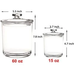 Youngever Clear Plastic Apothecary Jars (1 Set 60 Ounce And 1 Set 15 Ounce) 9 Youngever Clear Plastic Apothecary Jars (1 Set 60 Ounce And 1 Set 15 Ounce) -GENERIC Shop 41y4PzC2LeL