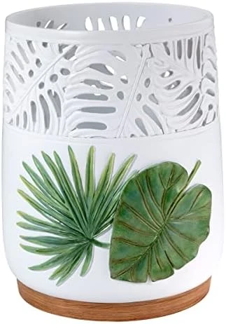 Avanti Linens - Covered Jar, Countertop Organizer, Leaf Inspired Home Decor (Viva Palm Collection), Green 10 Avanti Linens - Covered Jar, Countertop Organizer, Leaf Inspired Home Decor (Viva Palm Collection), Green - Image 10