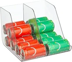 MDesign Small Plastic Water Bottle Stackable Storage Organization Bin With Open Front For Kitchen Refrigerator, Freezer, Pantry, Holds 12 Bottled Drinks/Beverages, Ligne Collection, Clear 14 MDesign Small Plastic Water Bottle Stackable Storage Organization Bin With Open Front For Kitchen Refrigerator, Freezer, Pantry, Holds 12 Bottled Drinks/Beverages, Ligne Collection, Clear -GENERIC Shop 41yJla4SkqL. AC