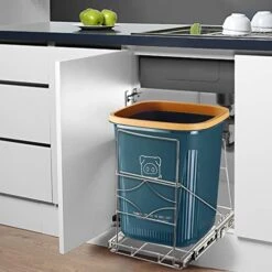 Youeon Pull Out Trash Can Under Cabinet, 16x11x16 Inch Adjustable Slide Out Garbage Shelf, Heavy Duty Under Sink Trash Can Pull Out, Trash Can Slider For Kitchen Cabinet, Trash Can Not Included -GENERIC Shop 41ybvj9TaLL