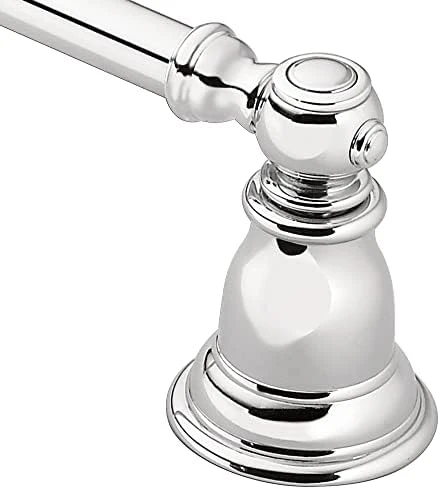 Moen YB5424CH Kingsley 24-Inch Bathroom Single-Towel Bar, Chrome 4 Moen YB5424CH Kingsley 24-Inch Bathroom Single-Towel Bar, Chrome - Image 4