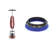 Oreck Commercial ORB550MC Commercial Orbiter Floor Machine & Oreck - 237.058 Commercial 237058 Crimped Polypropylene Scrub Orbiter Brush, 10.5” Bristle To Bristle Outer Dimensions, Blue