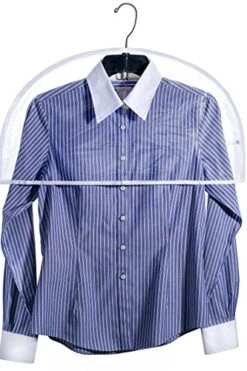 Clear Vinyl Shoulder Covers Closet Suit Protects Storage Home Decor Set Of 12, 12"H X 22"W X 2"D