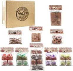 Cedar Sense - Cedar Variety 70 Pack - 40 Cedar Balls - 26 Cedar Rings - 2 Cedar Hang-Ups - 2 Sachets - Cedar Blocks For Clothes Storage - Made In America! - Cedar Blocks - Cedar Closet Home 15 Cedar Sense - Cedar Variety 70 Pack - 40 Cedar Balls - 26 Cedar Rings - 2 Cedar Hang-Ups - 2 Sachets - Cedar Blocks For Clothes Storage - Made In America! - Cedar Blocks - Cedar Closet Home -GENERIC Shop 510qK9bUWZL. AC