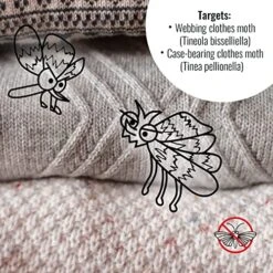 Clothing Moth Traps 6 Pack With Pheromones Prime, Clothes Moth Trap With Lure For Closets & Carpet, Moth Treatment & Prevention