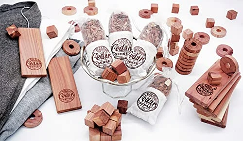 Cedar Sense - Cedar Variety 70 Pack - 40 Cedar Balls - 26 Cedar Rings - 2 Cedar Hang-Ups - 2 Sachets - Cedar Blocks For Clothes Storage - Made In America! - Cedar Blocks - Cedar Closet Home 2 Cedar Sense - Cedar Variety 70 Pack - 40 Cedar Balls - 26 Cedar Rings - 2 Cedar Hang-Ups - 2 Sachets - Cedar Blocks For Clothes Storage - Made In America! - Cedar Blocks - Cedar Closet Home - Image 2