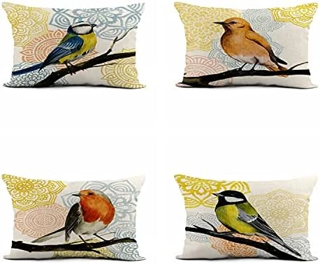 Rouihot Set Of 4 Linen Throw Pillow Covers 18x18 Inch Vintage Halloween Scaredy Cats Pumpkins Skeletons Home Decor Pillowcase Square Cushion Covers For Sofa Bed Couch 12 Rouihot Set Of 4 Linen Throw Pillow Covers 18x18 Inch Vintage Halloween Scaredy Cats Pumpkins Skeletons Home Decor Pillowcase Square Cushion Covers For Sofa Bed Couch - Image 12