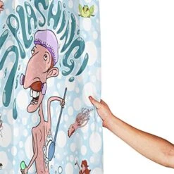 Nigel Thornberry Shower Curtain, Waterproof Decorative Bathroom Bath Curtains 72x72 Inch 6 Nigel Thornberry Shower Curtain, Waterproof Decorative Bathroom Bath Curtains 72x72 Inch -GENERIC Shop 512vGbCIMGL