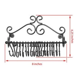 MyGift Jewelry Organizer - Wall Mounted Black Metal Scrollwork Design Necklace Holder Jewelry Display Storage Rack With 20 Hanging S-Hooks 13 MyGift Jewelry Organizer - Wall Mounted Black Metal Scrollwork Design Necklace Holder Jewelry Display Storage Rack With 20 Hanging S-Hooks -GENERIC Shop 51389zZ8AxL