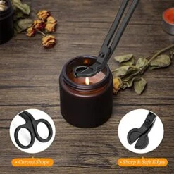 Lsnisni 5Pcs Candle Accessory Set With Candle Rechargeable Electric Lighter, Storage Tray, Wick Trimmer, Snuffer, Wick Dipper, Stainless Steel Candle Care Kit With Gift Package For Candle Lover Black -GENERIC Shop 513OtwOx74L