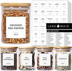 351 Ultimate Pantry Label Set, Black Text On White Vinyl Waterproof Label Sticker With Removable Adhesive- Fits On Round, Square And Rectangle Jars - Organize Pasta, Baking, Legume And Grain 29 351 Ultimate Pantry Label Set, Black Text On White Vinyl Waterproof Label Sticker With Removable Adhesive- Fits On Round, Square And Rectangle Jars - Organize Pasta, Baking, Legume And Grain -GENERIC Shop 513WuX6VSWL. AC