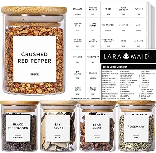 351 Ultimate Pantry Label Set, Black Text On White Vinyl Waterproof Label Sticker With Removable Adhesive- Fits On Round, Square And Rectangle Jars - Organize Pasta, Baking, Legume And Grain 15 351 Ultimate Pantry Label Set, Black Text On White Vinyl Waterproof Label Sticker With Removable Adhesive- Fits On Round, Square And Rectangle Jars - Organize Pasta, Baking, Legume And Grain - Image 15