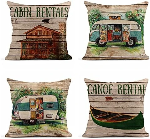 Rouihot Set Of 4 Linen Throw Pillow Covers 18x18 Inch Vintage Halloween Scaredy Cats Pumpkins Skeletons Home Decor Pillowcase Square Cushion Covers For Sofa Bed Couch 9 Rouihot Set Of 4 Linen Throw Pillow Covers 18x18 Inch Vintage Halloween Scaredy Cats Pumpkins Skeletons Home Decor Pillowcase Square Cushion Covers For Sofa Bed Couch - Image 9