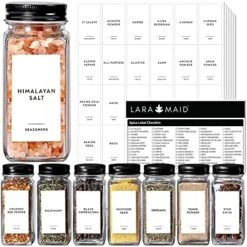 351 Ultimate Pantry Label Set, Black Text On White Vinyl Waterproof Label Sticker With Removable Adhesive- Fits On Round, Square And Rectangle Jars - Organize Pasta, Baking, Legume And Grain 20 351 Ultimate Pantry Label Set, Black Text On White Vinyl Waterproof Label Sticker With Removable Adhesive- Fits On Round, Square And Rectangle Jars - Organize Pasta, Baking, Legume And Grain -GENERIC Shop 5140ZoofU4L. AC